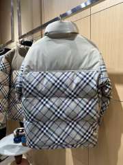 1:1 quality version Plaid Paneled Stand Collar Casual Zip-Up Down Jacket 3 colors 29481423
