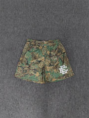 1:1 Top Qualtiy Eric Emanuel Green Real Tree Camo EE Logo Mesh Shorts