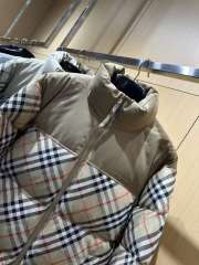 1:1 quality version Plaid Paneled Stand Collar Casual Zip-Up Down Jacket 3 colors 29481423