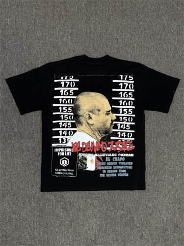 High Quality ASAALI Black Free Chapo Mugshot Asaali Jeans Graphic T-Shirt