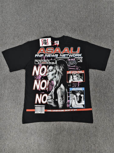 High Quality ASAALI Amy Winehouse News Magazine Asaali Graphic T-Shirt