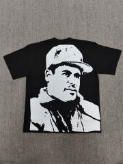 High Quality ASAALI Black Monochrome Portrait Asaali Jean Co T-Shirt