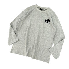 1:1 quality version 28114060 Flocked Long Sleeve T-Shirt 2 colors for girls