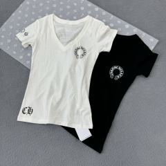1:1 quality version 27928559 V-Neck Printed Tee 2 colors for girls