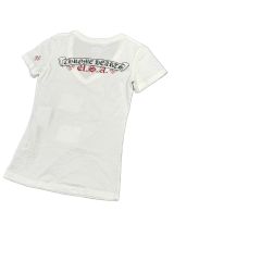 1:1 quality version 28088599 Limited Red Letter Print V-Neck Tee 2 colors for girls
