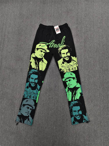 1:1 Top Quality Black Blue Cough Syrup Portrait Sweatpants