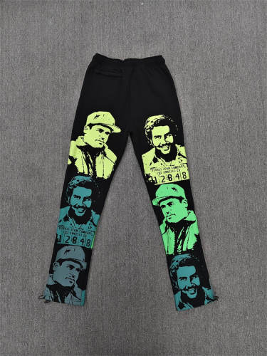 1:1 Top Quality Black Blue Cough Syrup Portrait Sweatpants