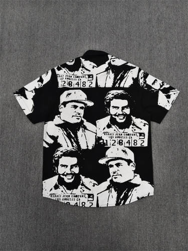 High Quality ASAALI Black Portrait Collage Graphic T-Shirt