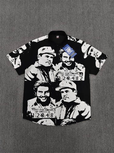 High Quality ASAALI Black Portrait Collage Graphic T-Shirt