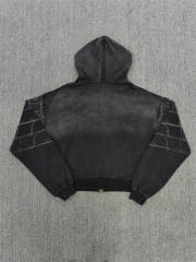 1:1 Quality Vale Forever Black Festival Graphic Zip Hoodie