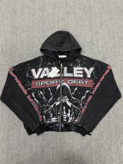 1:1 Quality Vale Forever Valley Sport Dept Chess Vintage Zip Up Hoodie
