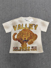 High Quality Vale Forever Valley 1997 US Tour Leopard Vintage Washed T-Shirt