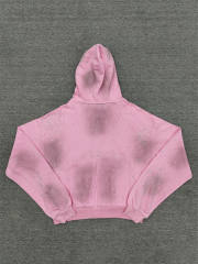1:1 Quality Vale Forever Pink Crystal Logo Hoodie