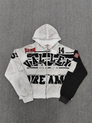 1:1 Quality Vale Forever White Graffiti Graphic Hoodie