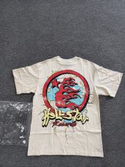 1:1 Hellstar NFC SCAN Hellstar Records Earth Headphones "Is This What Heaven Sounds Like?" Vintage Cream T-Shirt