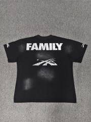 1:1 Hellstar NFC SCAN Hellstar Sports Flame Head Vintage Black T-Shirt