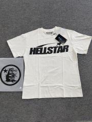 1:1 Hellstar NFC SCAN Hellstar Star Logo Vintage Off White T-Shirt