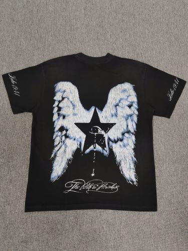 1:1 Hellstar NFC SCAN Hellstar Crown of Thorns Portrait Graphic T-Shirt