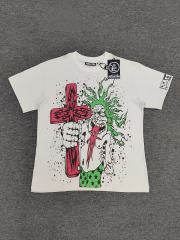 1:1 Hellstar NFC SCAN Hellstar Cartoon Figure Red Cross T-Shirt
