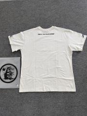 1:1 Hellstar NFC SCAN Hellstar Sports Flame Face Star Vintage Off White T-Shirt