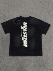 1:1 Hellstar NFC SCAN Hellstar Graffiti Number 08 Gradient Print Short Sleeve Football Top