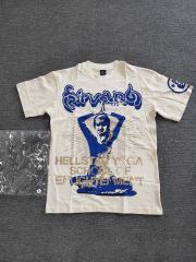 1:1 Hellstar NFC SCAN Hellstar Blue Yoga T-Shirt