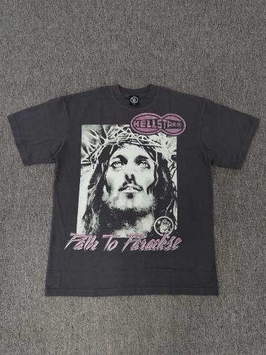 1:1 Hellstar NFC SCAN Hellstar Path To Paradise Crown of Thorns Portrait T-Shirt