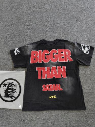 1:1 Hellstar NFC SCAN Hellstar Sports Boxing Devil Cartoon Vintage Black T-Shirt