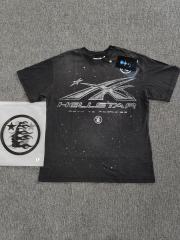 1:1 Hellstar NFC SCAN Hellstar Path To Paradise Galaxy Star Vintage Black T-Shirt