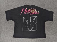 1:1 Hellstar NFC SCAN Hellstar Graffiti Number 08 Gradient Print Short Sleeve Football Top