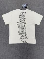 1:1 Hellstar NFC SCAN Hellstar Collage Eyeball Web Text Vintage Off White T-Shirt