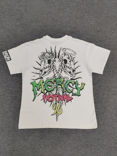 1:1 Hellstar NFC SCAN Hellstar Cartoon Figure Red Cross T-Shirt