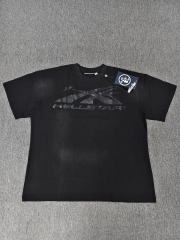 1:1 Hellstar NFC SCAN Hellstar Dark Tone Star Logo Vintage Black T-Shirt