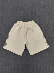 High Quality We Are Righteous Risen King Rose Shorts - Cream