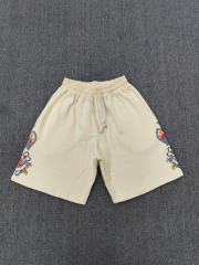 High Quality We Are Righteous Risen King Rose Shorts - Cream