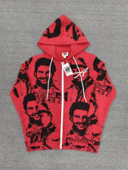 High Quality ASAALI Black White Portrait Collage Pullover Hoodie