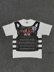 High Quality ASAALI Black White Motorcycle Racing Graphic T-Shirt
