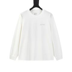 ARC Men Oversized White Long Sleeve T Shirt