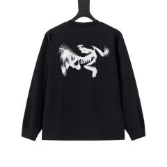 ARC Men Oversized Black Long Sleeve T Shirt