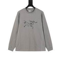 ARC Men Oversized Gray Long Sleeve T Shirt