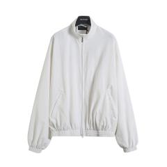 BLCG Back Gothic Flame Letter Print Jacket