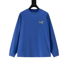 ARC Men Oversized Blue Long Sleeve T Shirt