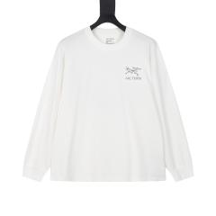 ARC Men Oversized White Long Sleeve T Shirt