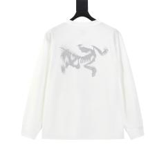 ARC Men Oversized White Long Sleeve T Shirt
