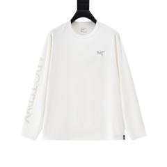 ARC Men Oversized White Long Sleeve T Shirt