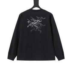 ARC Men Oversized Black Long Sleeve T Shirt
