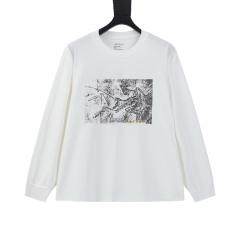 ARC Men Oversized White Long Sleeve T Shirt