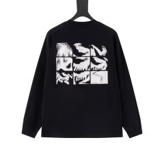 ARC Men Oversized Black Long Sleeve T Shirt