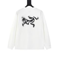 ARC Men Oversized White Long Sleeve T Shirt
