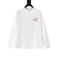 ARC Men Oversized White Long Sleeve T Shirt